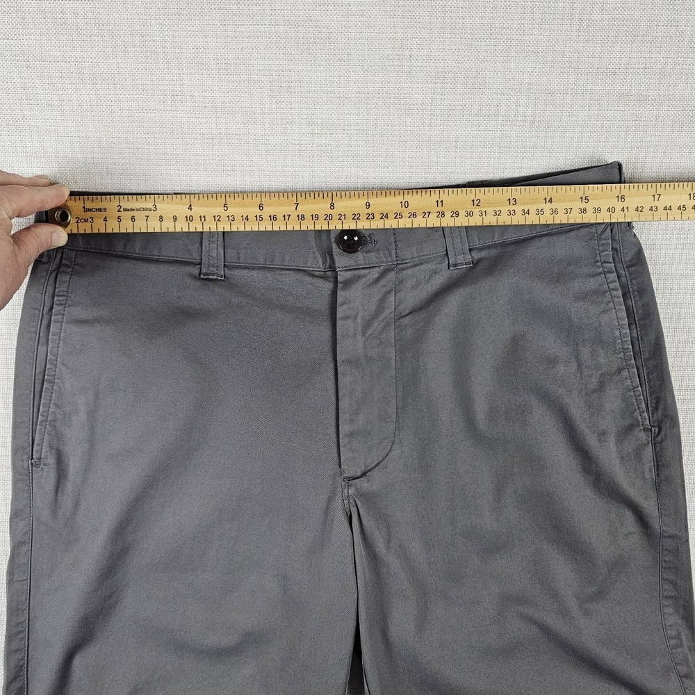 J Crew Shorts Mens 32 Gray Flex Chino 9" Inseam Stretch Preppy Casual NWT - Picture 3 of 11